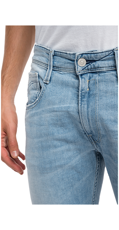 573 BIO 10.5 OZ ダークインディゴスーパーストレッチデニムパンツ ANBASS 詳細画像